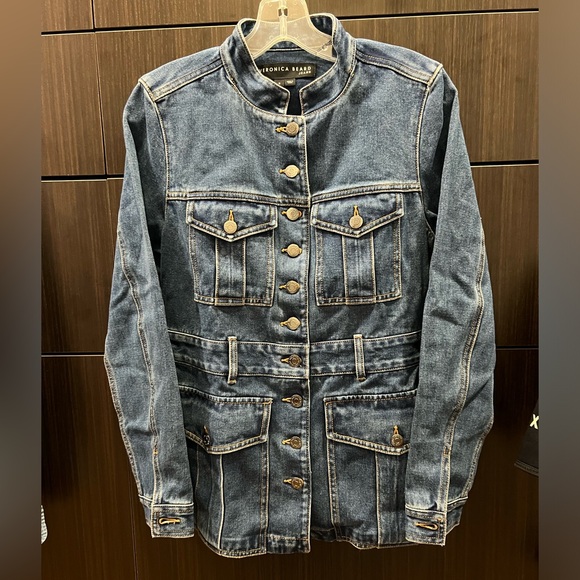 Veronica Beard Jean Tika Denim Jacket Sz S NWT - Picture 3 of 7
